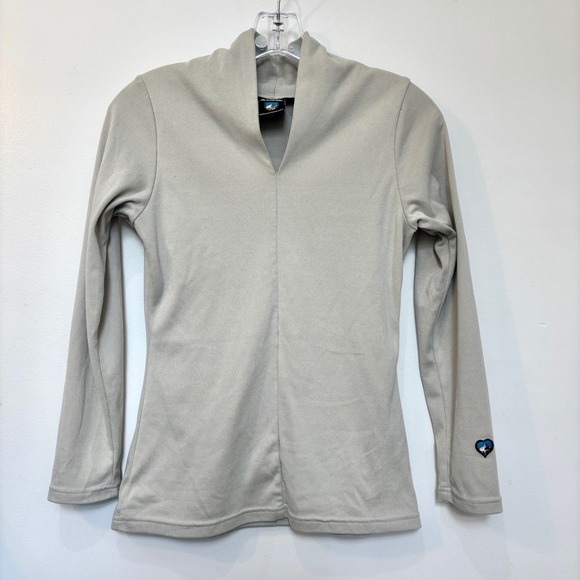 Kuhl Tops - Kuhl Komfort‎ V Neck Long Sleeve Shirt Collar Technikore Cream Women's